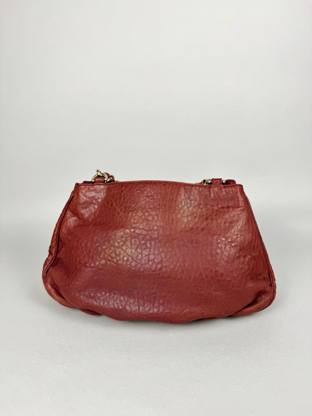 Fendi Mia Burgundy Leather