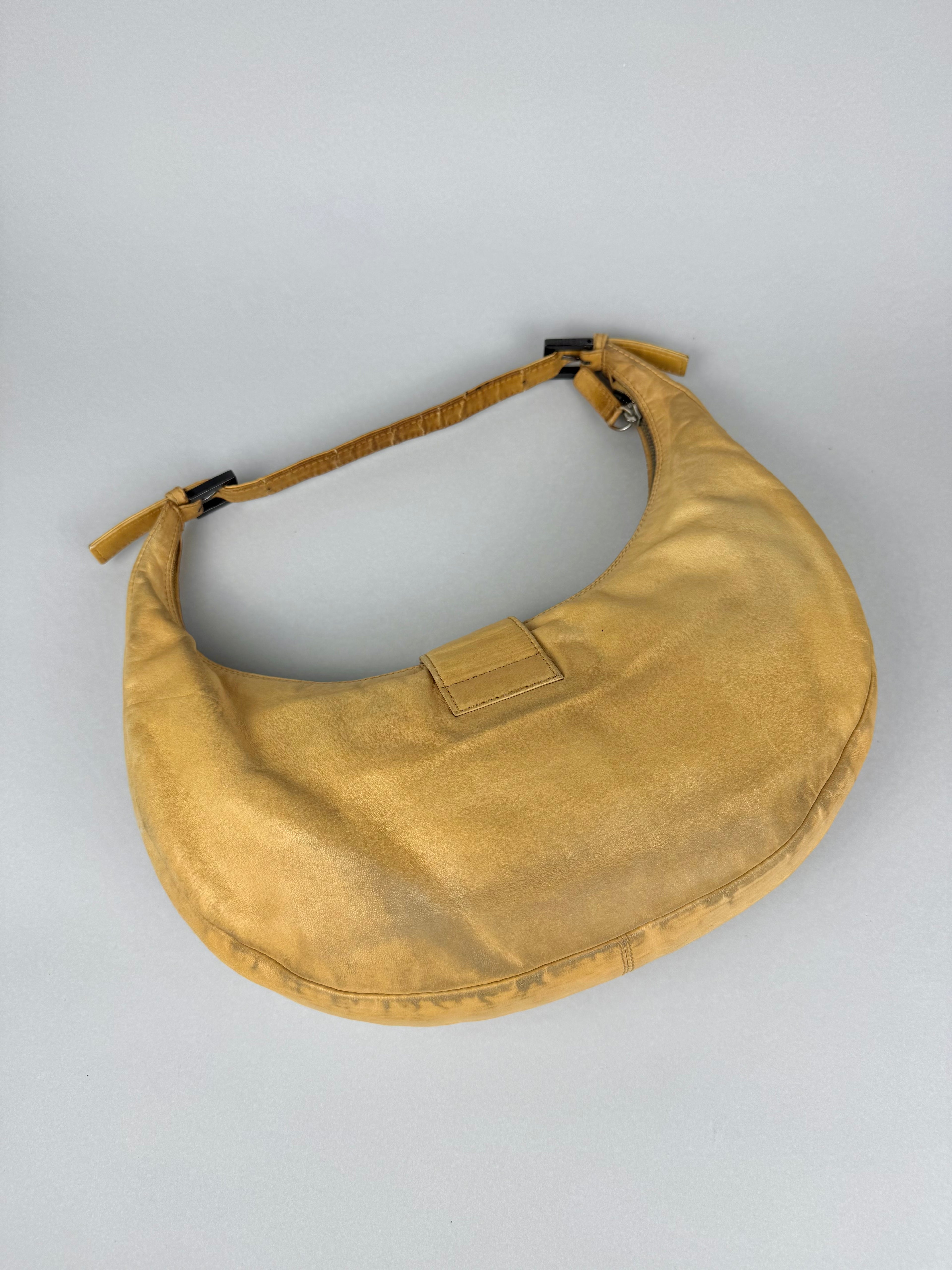 Fendi Croissant Lambskin Leather