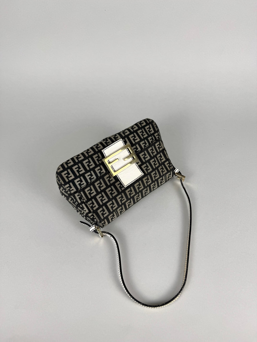 Fendi Monogram Canvas Mini Mama Baguette