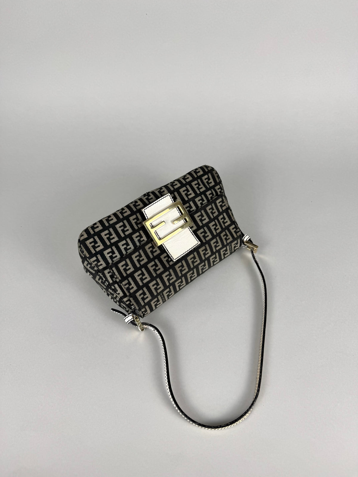 Fendi Monogram Canvas Mini Mama Baguette