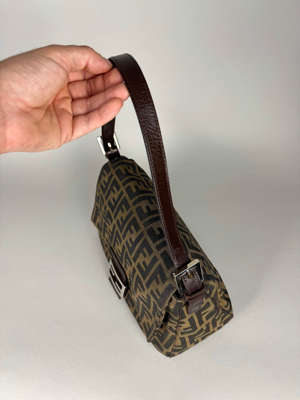 Fendi Monogram Zucca Mamma Baguette