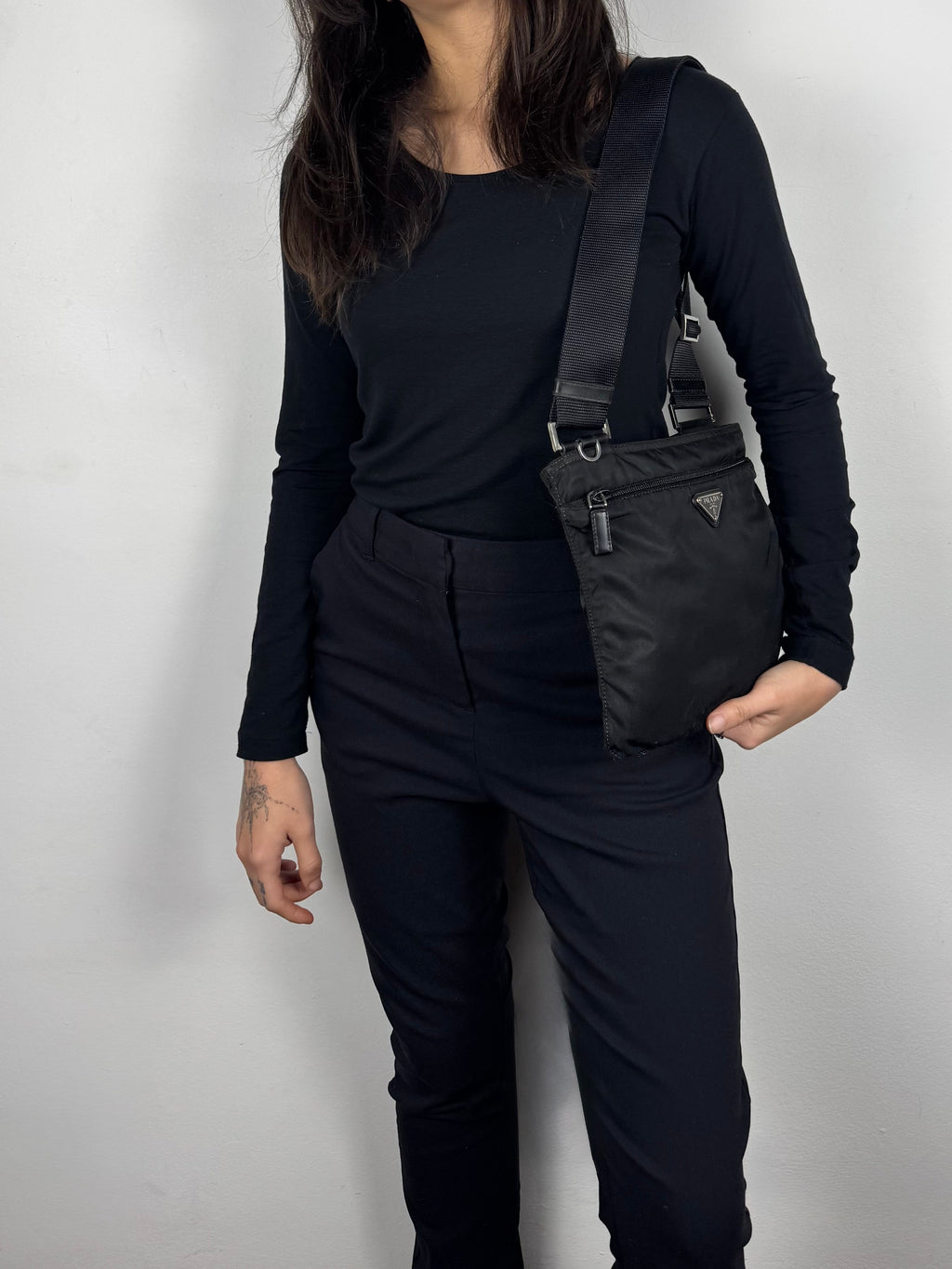 Prada Black Nylon Crossbody Small