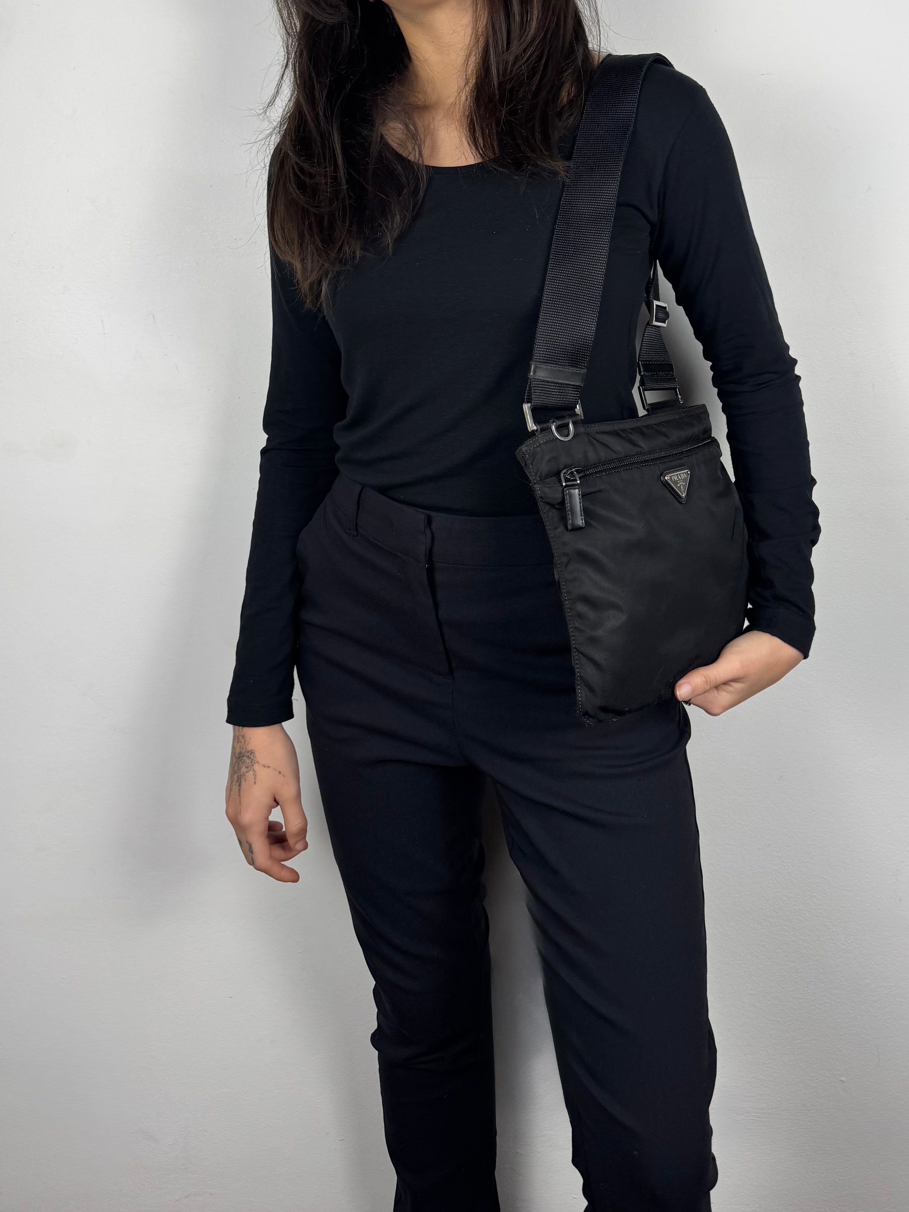 Prada Black Nylon Crossbody Small